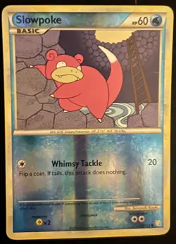 LP - Slowpoke 81/123 Reverse Holo - HeartGold & SoulSilver - Pokemon TCG - Image 1