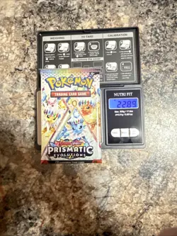 God PackU 🔥22.8g🔥 VERY HEAVY Prismatic Evolutions Pokemon Sealed Booster Pack - Image 1