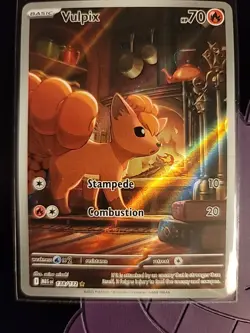 Pokemon TCG Vulpix Illustration Rare Mega Evolutions Full Art Gem Mint 138/132 - Image 2