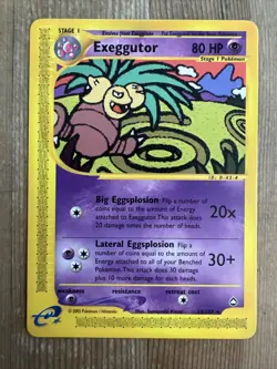 Exeggutor 13/147 Rare Pokemon Aquapolis Vintage WOTC E Series LP 2003 - Image 1