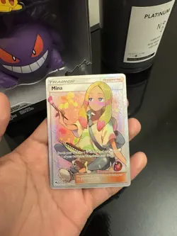 Mina (Full Art) Ultra Rare Holo SM - Lost Thunder 211/214 NM Pokemon TCG - Image 3