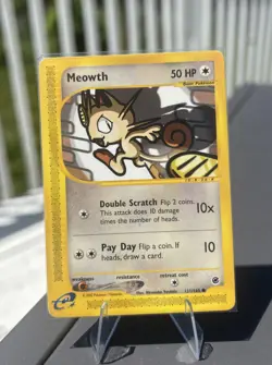 🙀 MEOWTH 121/165 | 2002 Pokemon Expedition Base | Non-Holo NM | Vintage WOTC - Image 3