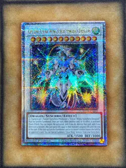 Yugioh Crystal Clear Wing Over Synchro Dragon SUDA-EN039 Quarter Century 1st NM - Image 1