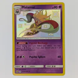 Malamar SV18/SV94 Hidden Fates Rare Shiny NM Pokemon TCG Card - Image 1
