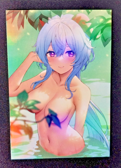 Ganyu Goddess Story Doujin HoloFoil Waifu Trading Card Genshin Impact - Image 1