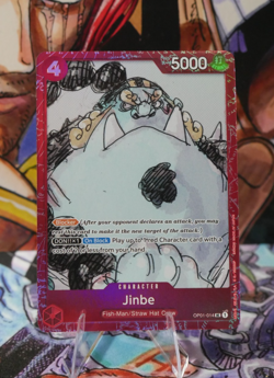 Jinbe OP01-014 ONE PIECE FILM RED Card English Official Promo Card - Image 1