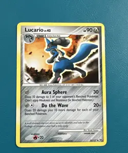 Pokemon Platinum Edition Uncommon Card - Lucario 53/127 LP - Image 1