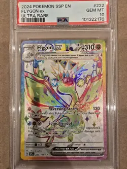 PSA 10 Flygon ex 222/191 Ultra Rare Surging Sparks SSP Pokemon Card, Quick Ship - Image 1