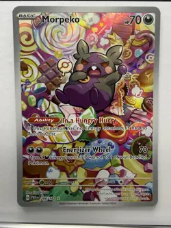 Pokemon TCG Morpeko Paradox Rift 206/182 Holo Illustration Rare Card NM - Image 1