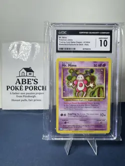 Mr. Mime 013/034 Pokemon Card Classic Holo CGC Gem Mint 10 Rare Blastoise Deck - Image 1