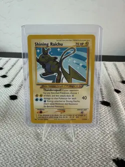 Pokemon TCG Shining Raichu Neo Destiny Holo Card 111/105 Secret Rare - Image 1