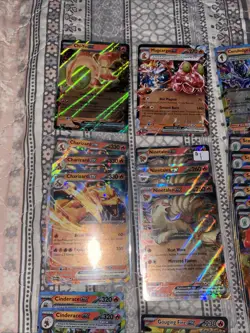 25 Pokemon Fire Energy Ex Cards Battle Deck Set, Lot, NM - Image 2
