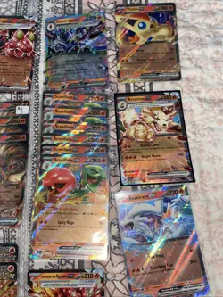 25 Pokemon Fire Energy Ex Cards Battle Deck Set, Lot, NM - Image 3