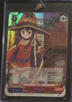 Weiss Schwarz Konosuba Megumin Card KS/W75-035SP Rainbow Foil Signed - Image 1