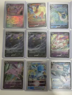 Pokemon Cards Lot - All Eeveelution Hits! V/Vstar/Pokeball Holo Set of 18 Cards - Image 2