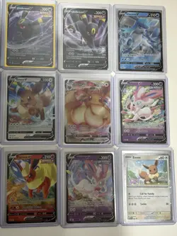 Pokemon Cards Lot - All Eeveelution Hits! V/Vstar/Pokeball Holo Set of 18 Cards - Image 3