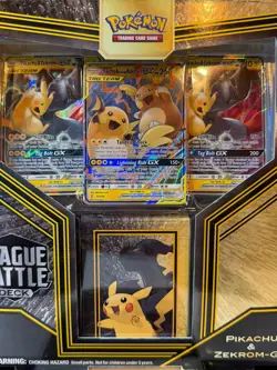 Pokemon TCG League Battle Deck Pikachu and Zekrom GX New Sealed Cards - Image 3