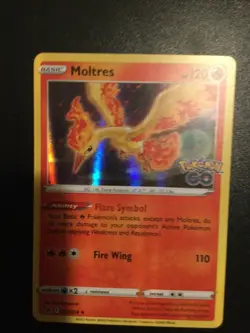 Moltres 12/78 Pokemon Go Set Holo Rare Pokemon Card TCG 2022 - Image 1