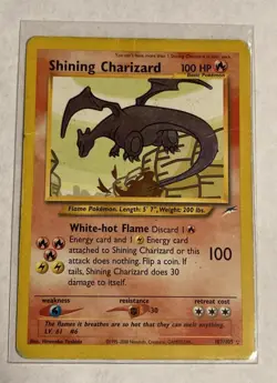 Pokemon Shining Charizard Neo Destiny Holo Card 107/105 - Image 1