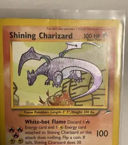 Pokemon Shining Charizard Neo Destiny Holo Card 107/105 - Image 3