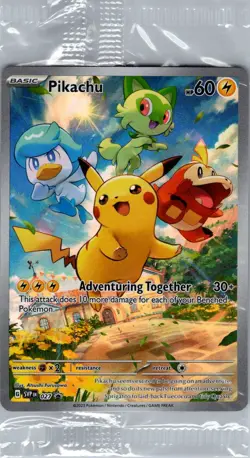 Pikachu SVP 027 SV: Scarlet & Violet Promo Cards - Pokemon Card - Sealed - Image 1