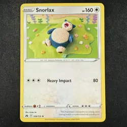 Pokemon TCG Snorlax 109/159 Crown Zenith Regular Non Holo Rare Card 2 - Image 1