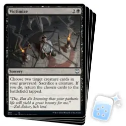 VICTIMIZE X4 Streets Of New Capenna: Commander Magic MTG MINT CARD - Image 1