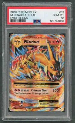 Pokemon Cards - PSA 10 M Charizard EX 13/108 - Evolutions - GEM MT - PSA10 - Image 1