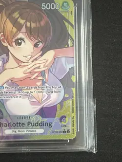 One Piece Card Game Two Legends OP08-058 Charlotte Pudding Alt Art Leader ACE 10 - Image 4