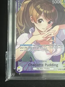 One Piece Card Game Two Legends OP08-058 Charlotte Pudding Alt Art Leader ACE 10 - Image 5