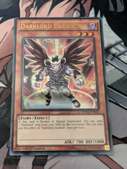 DUSA-EN022 DARKLORD UKOBACK ULTRA RARE 1ST EDITION YuGiOh CARD - Image 1