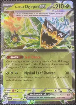 Teal Mask Ogerpon ex 012/131 Sv: Prismatic Evolutions Holo - Pokemon Card - Image 1