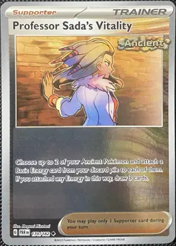 Professor Sada's Vitality 170/182 SV04: Paradox Rift Reverse Holo - Pokemon Card - Image 1