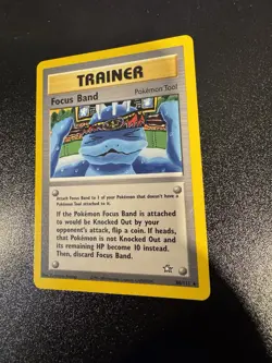 Pokemon TCG Focus Band Neo Genesis 1st Edition Rare Card 86/111 NM - Image 1