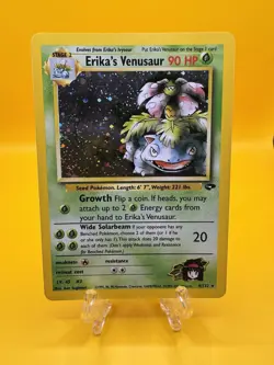 Erika's Venusaur 4/132 Pokemon Gym Challenge Holo Rare Card - LP - Image 1