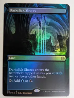 MTG - Darkslick Shores - ONE - R - Borderless Foil - 372 - Image 1