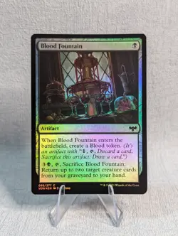 MTG Artifact - Blood Fountain FOIL -95 Innistrad Crimson Vow - Image 1