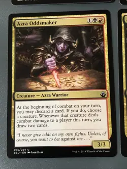 Azra Oddsmaker X4 Battlebond NM Condition See Pics Front Back - Image 3
