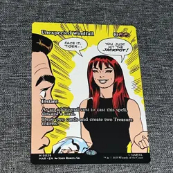 MTG Unexpected Windfall 0029 Regular (Borderless) Marvel's Spider-man NM MAR - Image 1