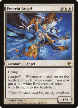 MTG magic 1x Emeria Angel (LP) Zendikar - Image 1