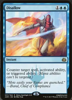 Magic The Gathering, Disallow, Aether Revolt Regular - Image 1