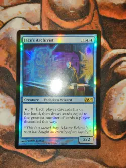 NM Foil Jace's Archivist M12 Magic 2012 MTG Magic the Gathering 1st Edition - Image 1