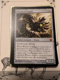 MTG Wurmcoil Engine NM/EX Scars of Mirrodin - Image 1
