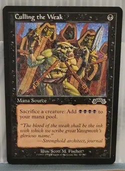 Mtg CULLING THE WEAK NM Exodus 55/143 -Argo- - Image 1