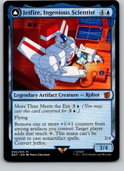 Jetfire, Ingenious Scientist - BOT - Transformers - Mythic - NM - MTG - Image 1