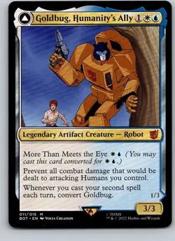 Goldbug, Humanity’s Ally - BOT - Transformers - Mythic - NM - MTG - Image 1