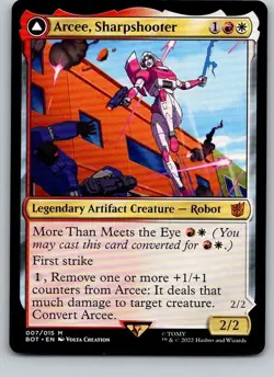 Arcee, Sharpshooter - BOT - Transformers - Mythic - NM - MTG - Image 1
