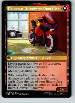 Flamewar, Brash Veteran - BOT - Transformers - Mythic - NM - MTG - Image 2