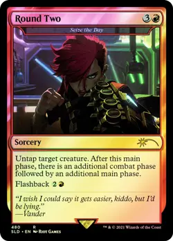 1 x FOIL Round Two - Seize the Day 480 SLD League of Legends NM - Image 1