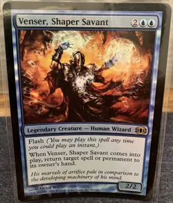 MTG Venser, Shaper Savant Foil Card Future Sight Magic Blue Rare - Image 1